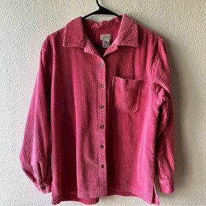 L.L. Bean Corduroy Button Down Shirt